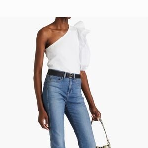 NWT Veronica Beard Diathra One-Shoulder Top